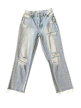 PacSun Light Blue Ripped Boyfriend Jeans